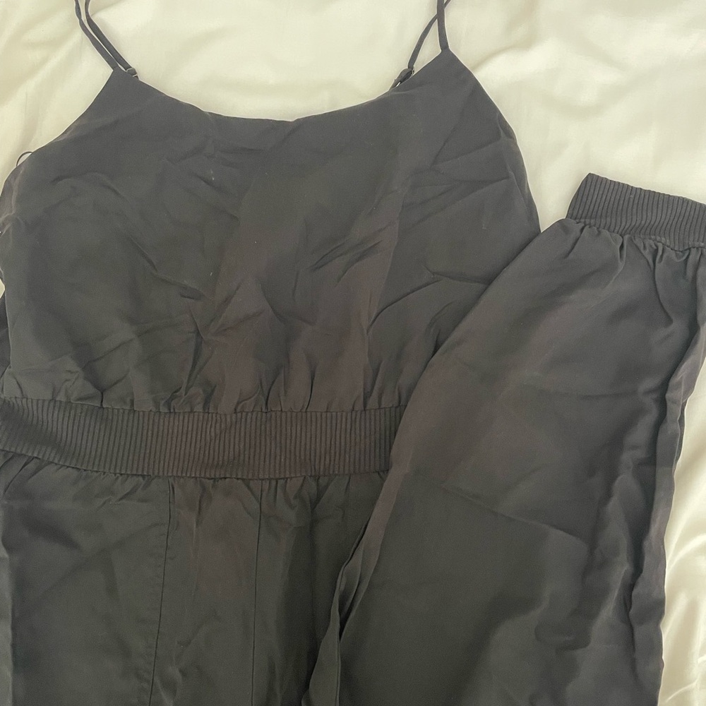 Anthropologie Charcoal Jumpsuit